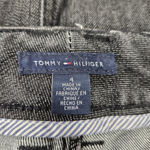 Tommy Hilfiger Black Denim Bootcut Jeans Size 4 Women's‎ American Hope - Picture 11 of 13